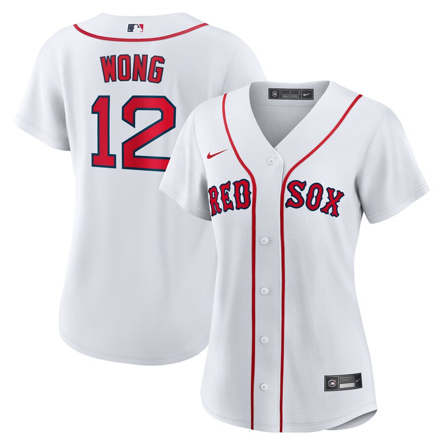 Women's Boston Red Sox Connor Wong Nike White Home Replica Jersey - Ujersey