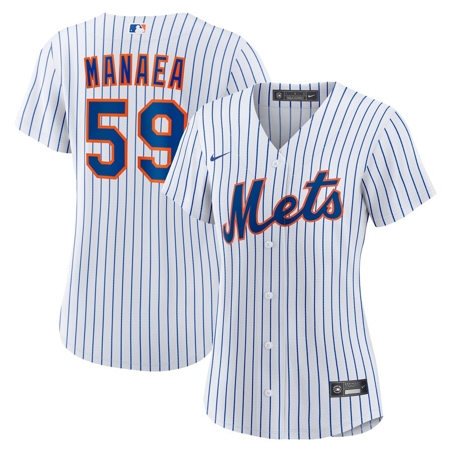 Women's New York Mets Sean Manaea Nike White Home Replica Jersey - Ujersey