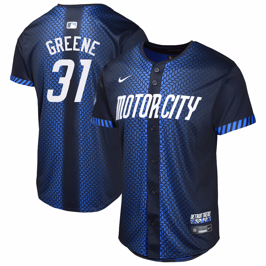 Youth Detroit Tigers Riley Greene Nike Navy City Connect Limited Jersey - Ujersey