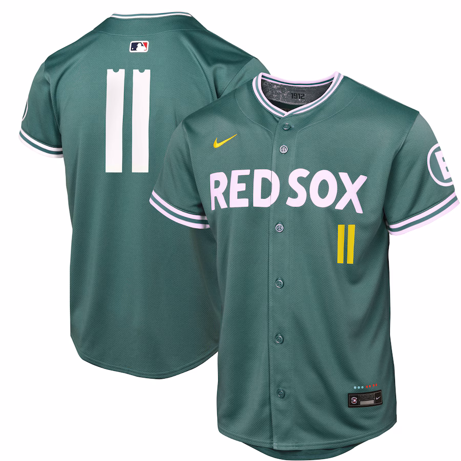 Youth Boston Red Sox Rafael Devers Nike Green 2025 City Connect Limited Player Jersey - Ujersey