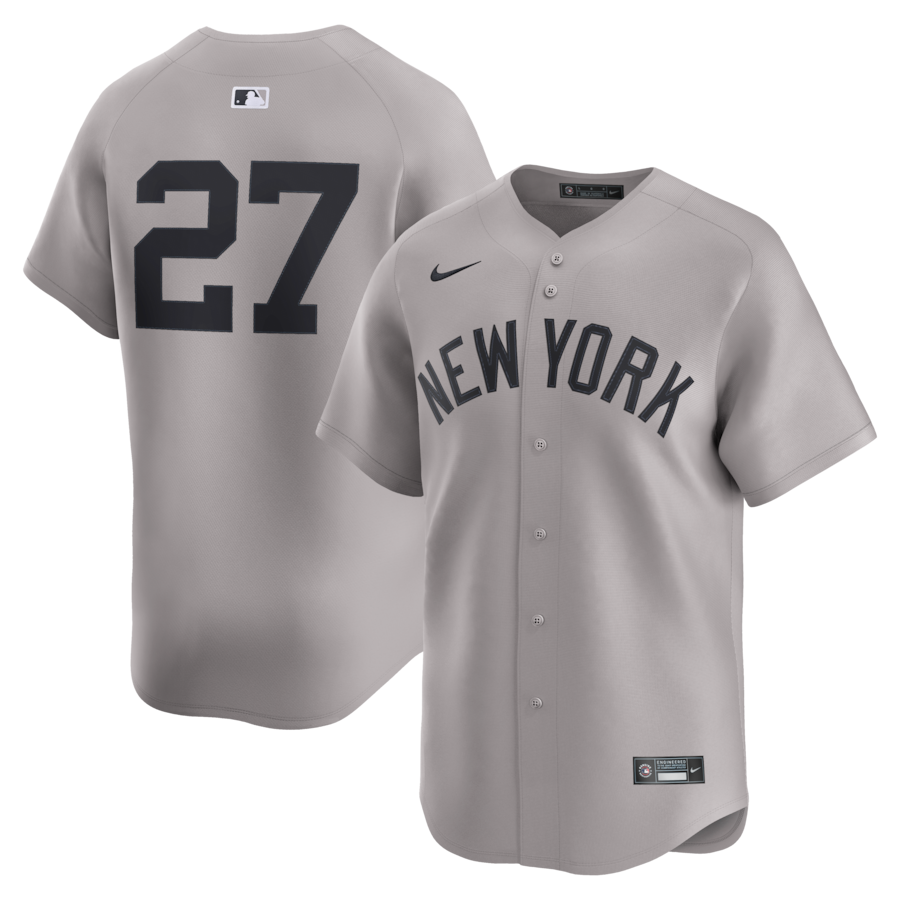 Men's New York Yankees Giancarlo Stanton Nike Gray Road Limited Player Jersey - Ujersey