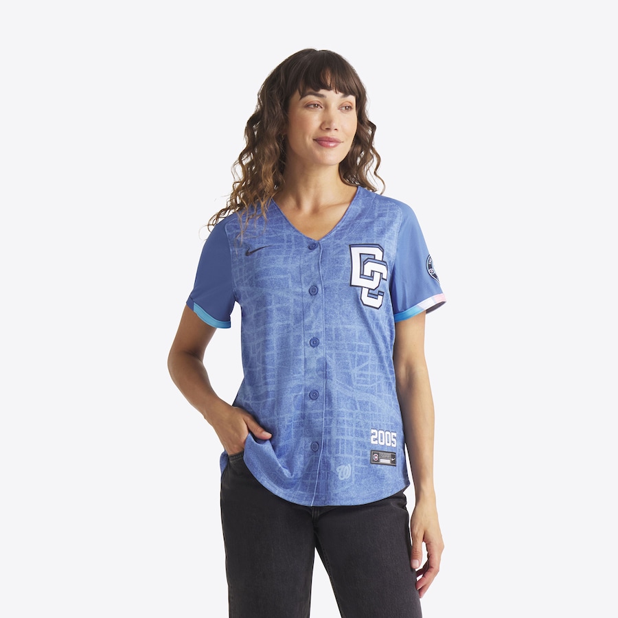 Women's Washington Nationals CJ Abrams Nike Blue 2025 City Connect Limited Jersey - Ujersey