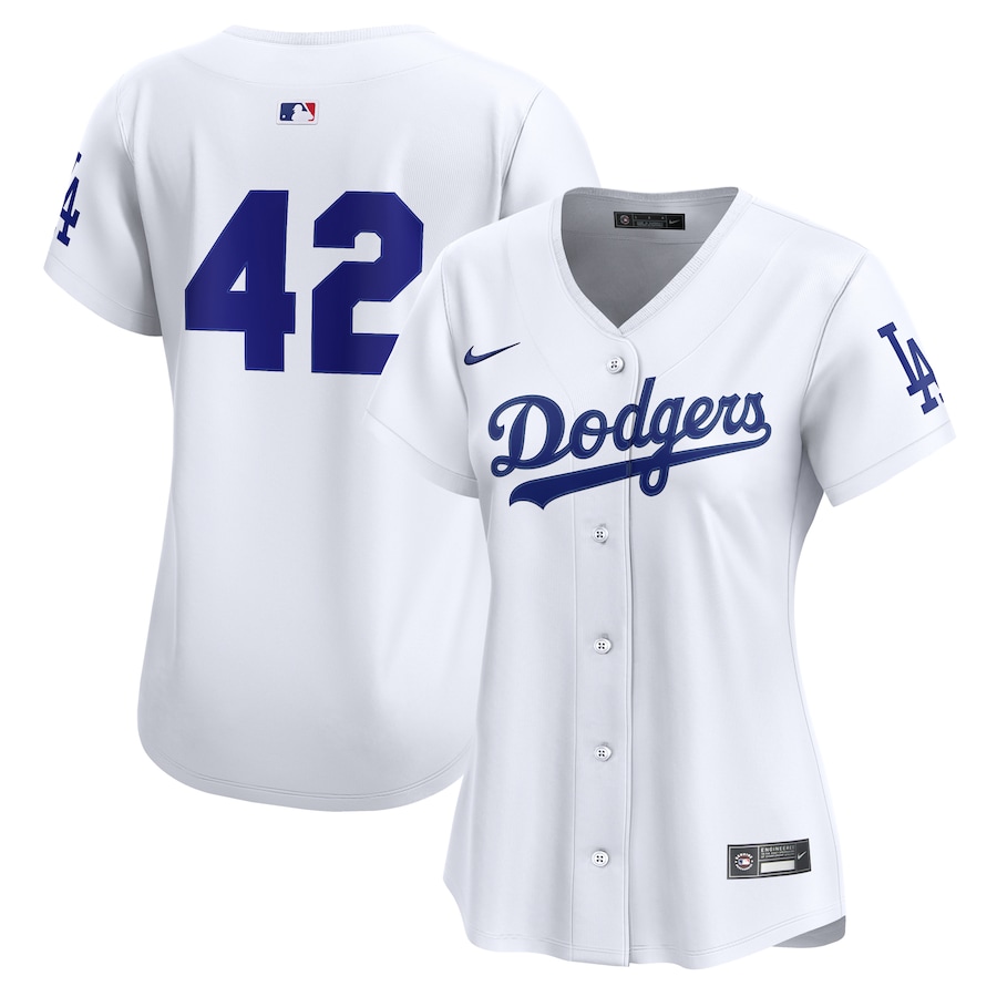 Women's Los Angeles Dodgers Nike White Home 2025 Jackie Robinson Day Limited Jersey - Ujersey