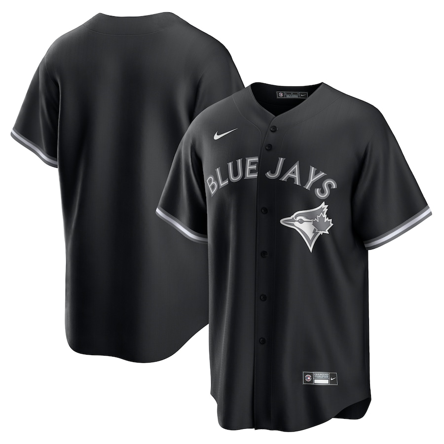 Men's Toronto Blue Jays Nike Black Lights Out Replica Jersey - Ujersey