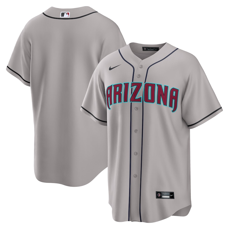 Men's Arizona Diamondbacks Nike Gray Road Replica Jersey - Ujersey