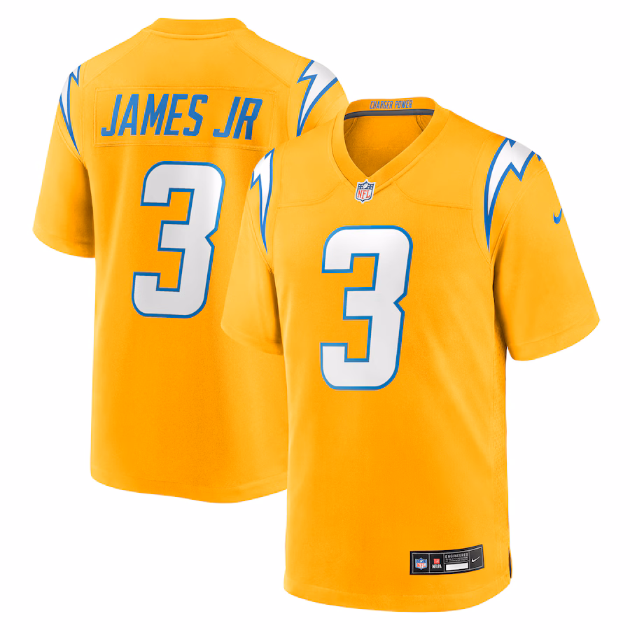 Men's Los Angeles Chargers Derwin James Jr. Nike Gold Alternate Charger Power Game Player Jersey - Ujersey