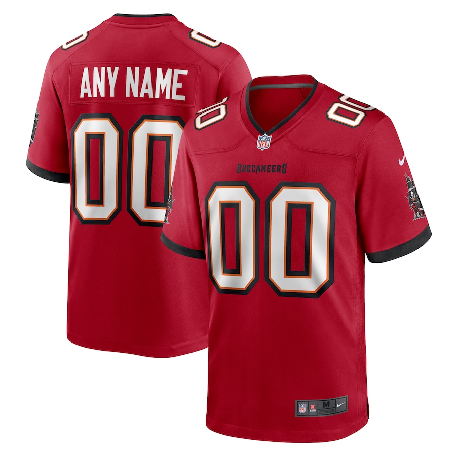 Men's Nike Red Tampa Bay Buccaneers Team Custom Game Jersey - Ujersey