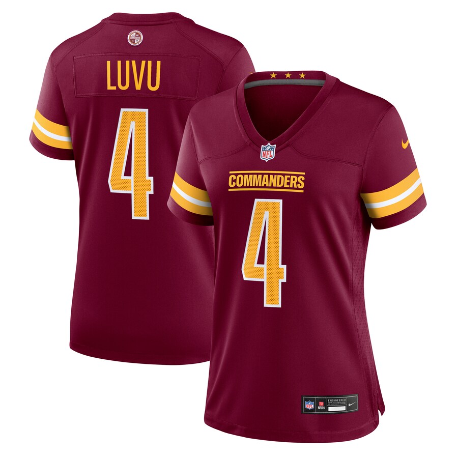 Women's Washington Commanders Frankie Luvu Nike Burgundy Team Game Jersey - Ujersey