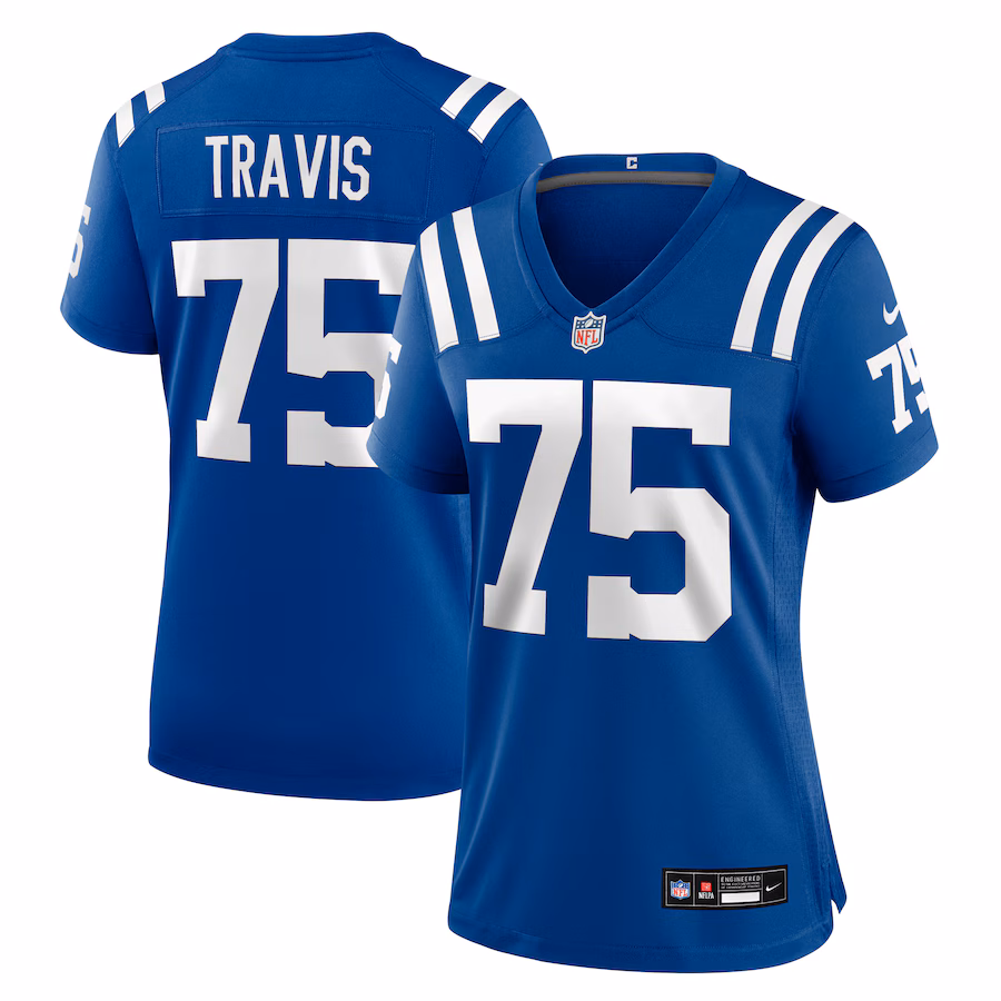 Women's Indianapolis Colts Jalen Travis Nike Royal Team Game Jersey - Ujersey