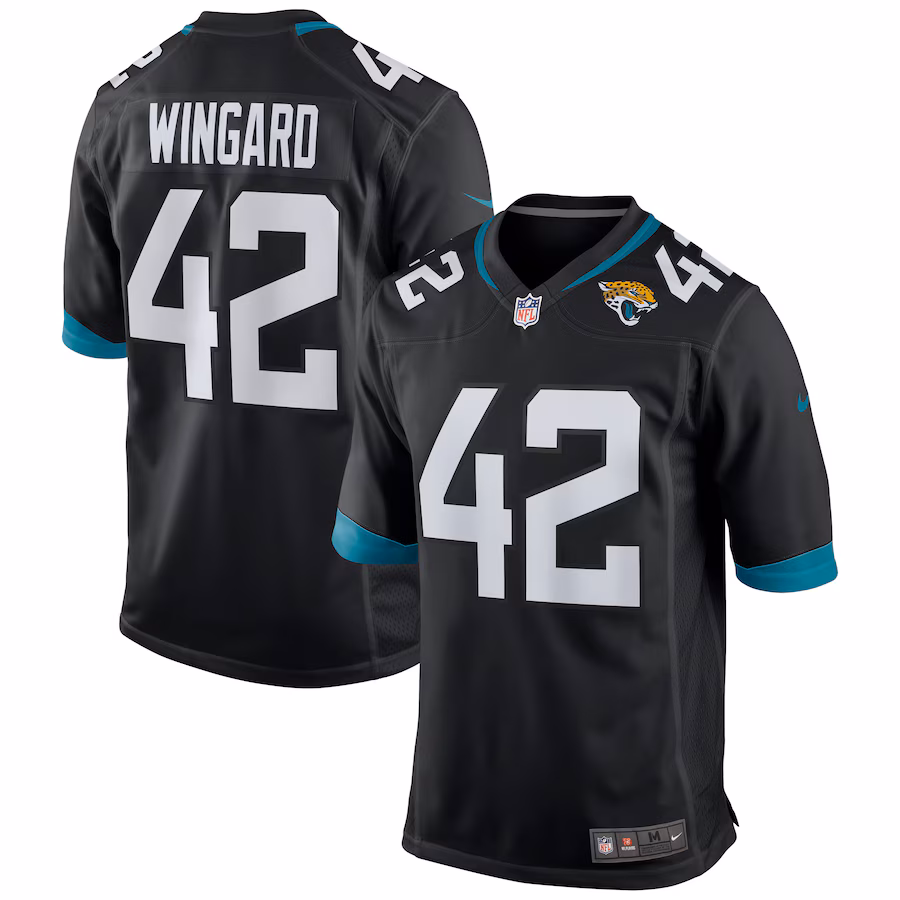 Men's Jacksonville Jaguars Andrew Wingard Nike Black Alternate Game Jersey - Ujersey