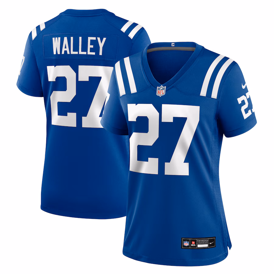 Women's Indianapolis Colts Justin Walley Nike Royal Team Game Jersey - Ujersey