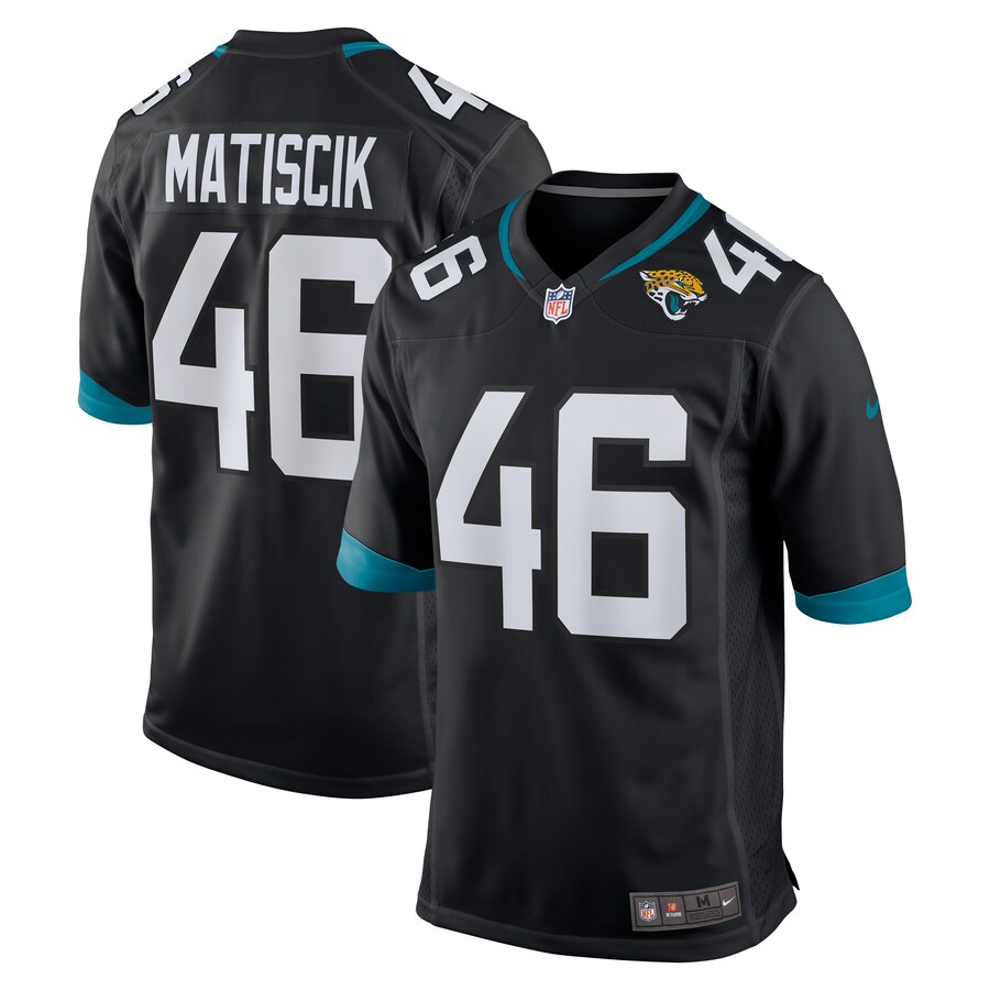 Men's Jacksonville Jaguars Ross Matiscik Nike Black Alternate Game Jersey - Ujersey