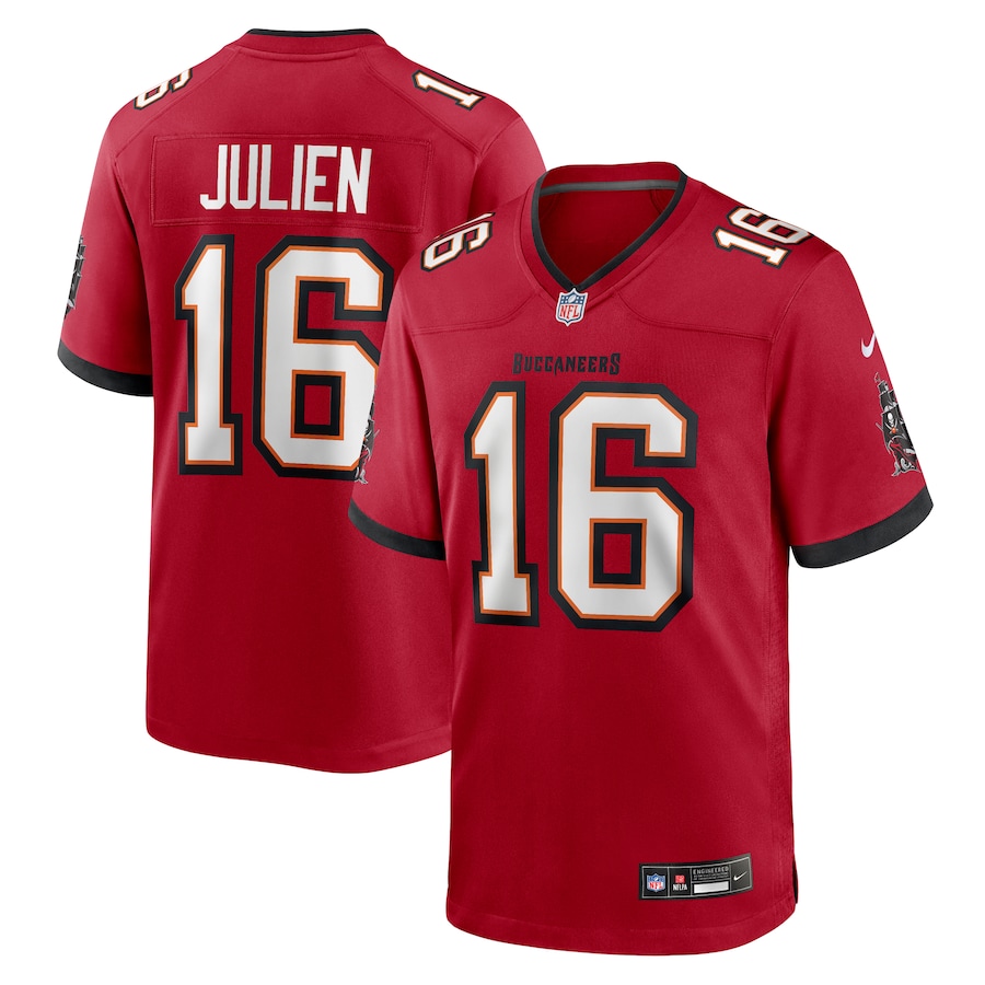 Men's Tampa Bay Buccaneers Jake Julien Nike Red Team Game Jersey - Ujersey