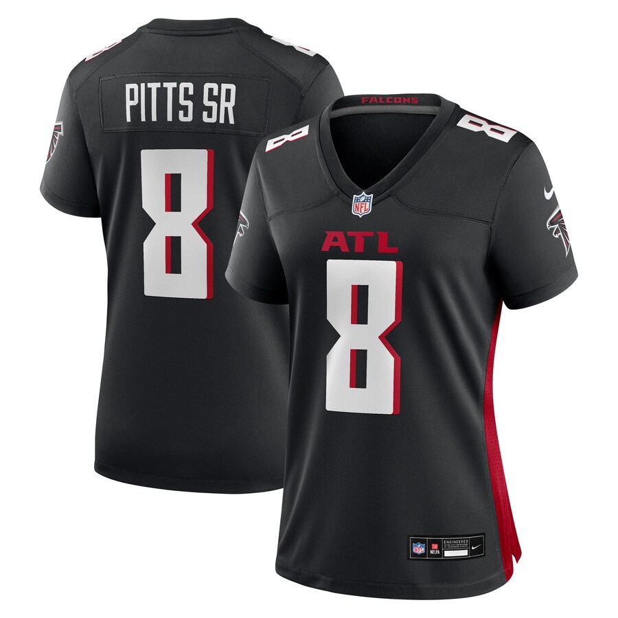 Women's Atlanta Falcons Kyle Pitts Sr. Nike Black Game Jersey - Ujersey