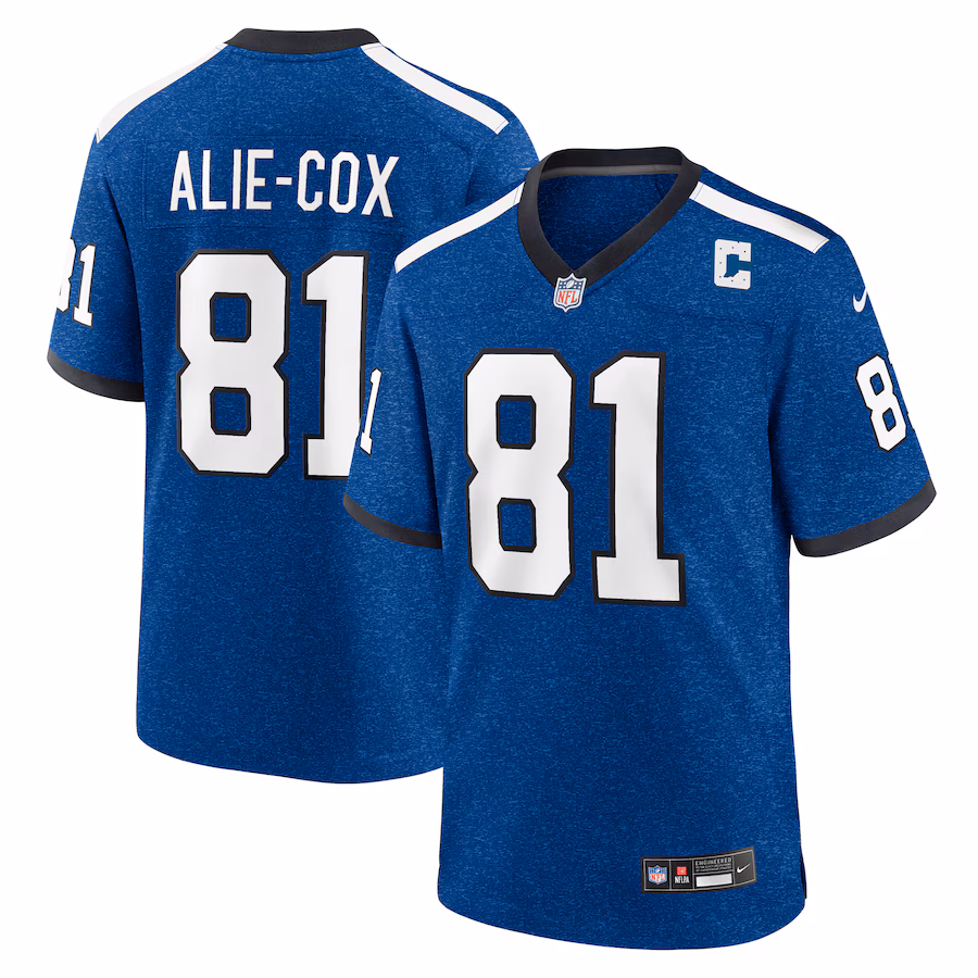 Men's Indianapolis Colts Mo Alie Cox Nike Blue Alternate Game Jersey - Ujersey