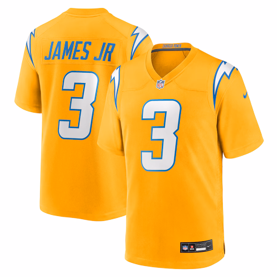 Youth Los Angeles Chargers Derwin James Jr. Nike Gold Alternate Charger Power Game Player Jersey - Ujersey
