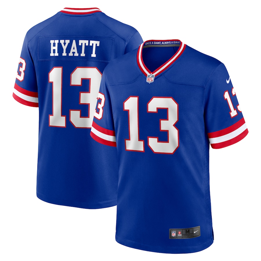 Men's New York Giants Jalin Hyatt Nike Royal Alternate Game Jersey - Ujersey