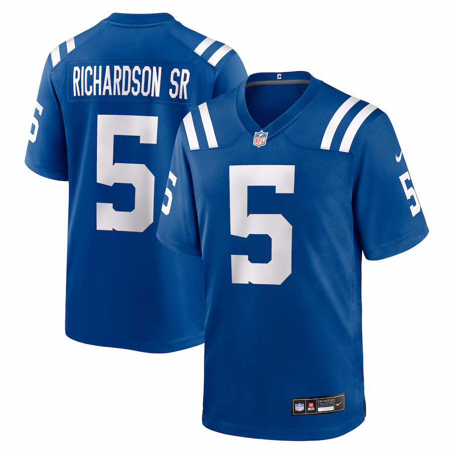 Men's Indianapolis Colts Anthony Richardson Sr. Nike Royal Team Game Jersey - Ujersey