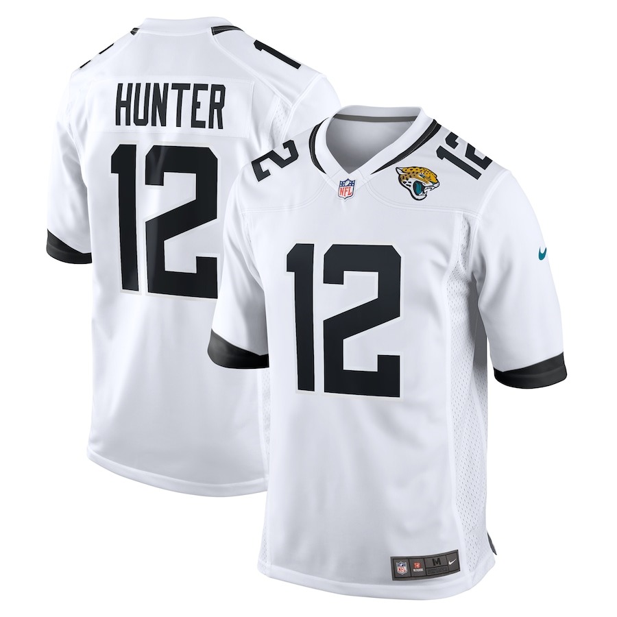 Men's Jacksonville Jaguars Travis Hunter Nike White 2025 NFL Draft First Round Pick Game Player Jersey - Ujersey