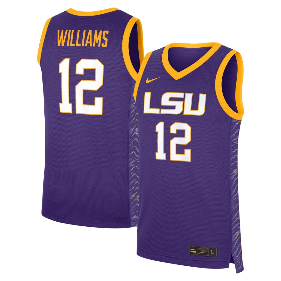 Unisex Nike Mikaylah Williams Purple LSU Tigers Replica Basketball Jersey - Ujersey
