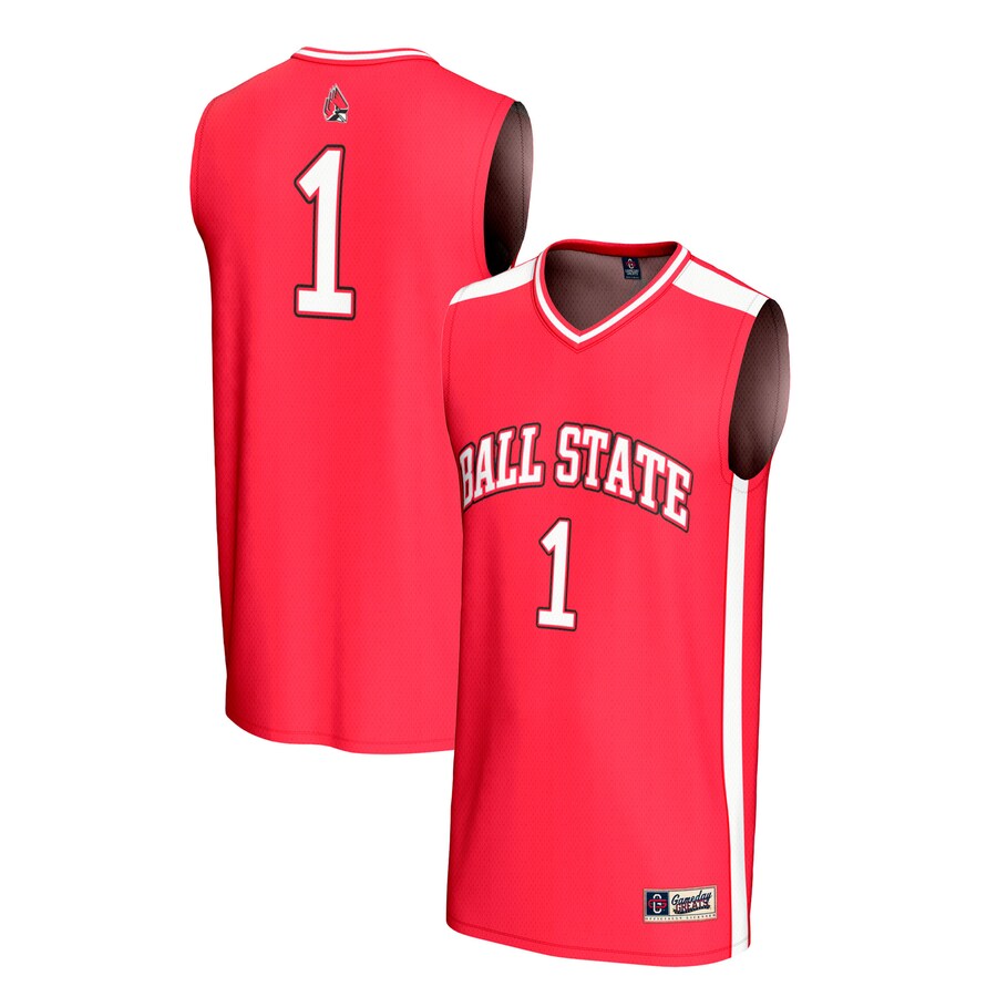 Youth GameDay Greats #1 Cardinal Ball State Cardinals Lightweight Collegiate Basketball Fashion Jersey - Ujersey