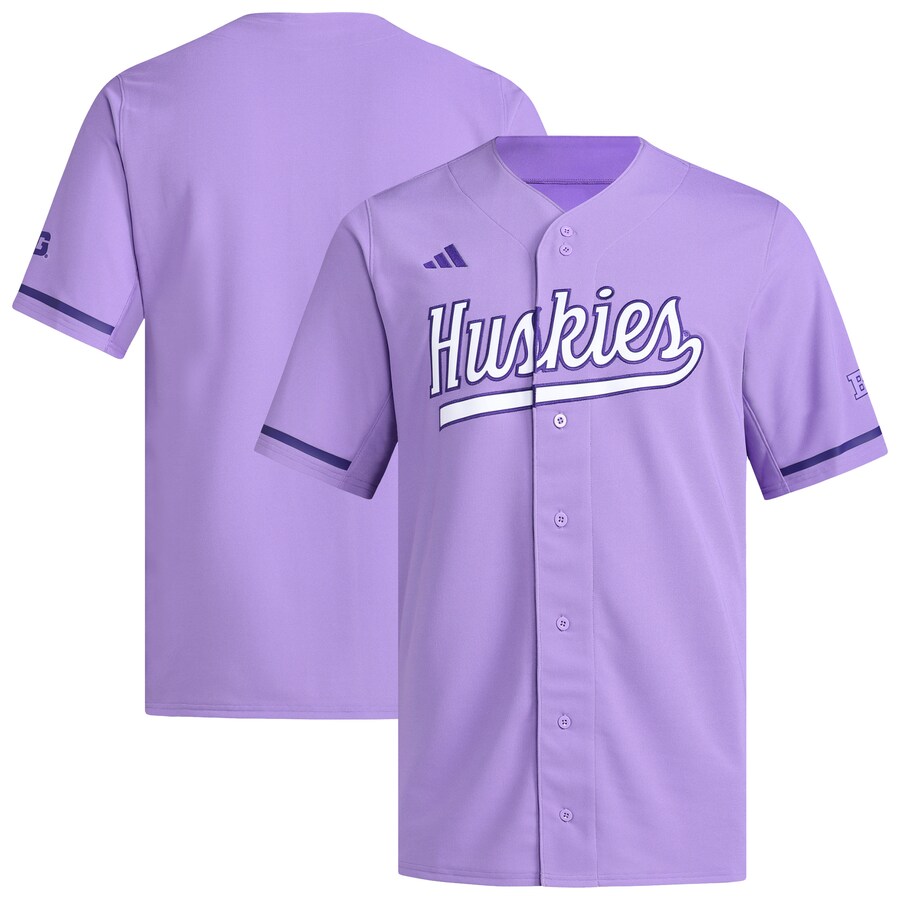 Men's adidas  Purple Washington Huskies Replica Baseball Jersey - Ujersey