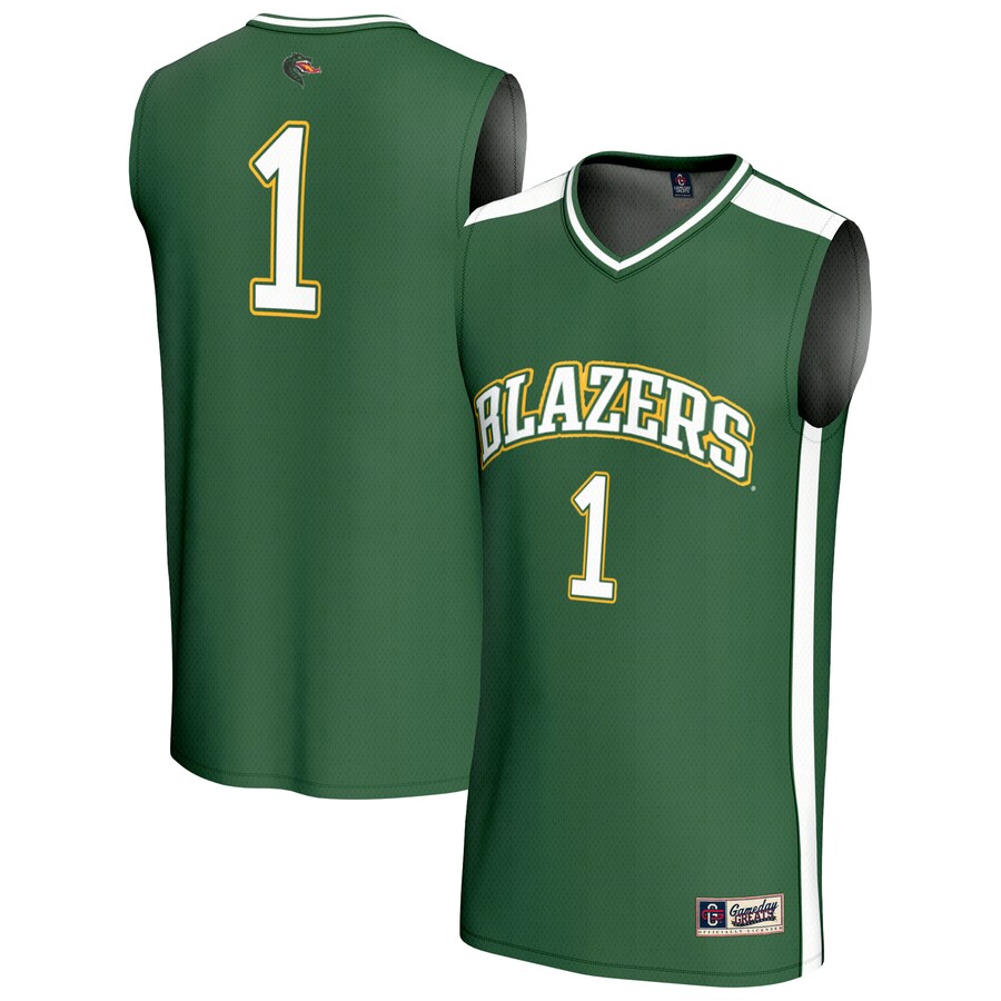 Youth GameDay Greats #1 Green UAB Blazers Lightweight Basketball Fashion Jersey - Ujersey