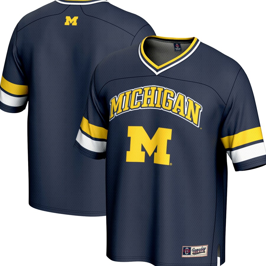 Youth  GameDay Greats Navy Michigan Wolverines Spirit Football Jersey - Ujersey