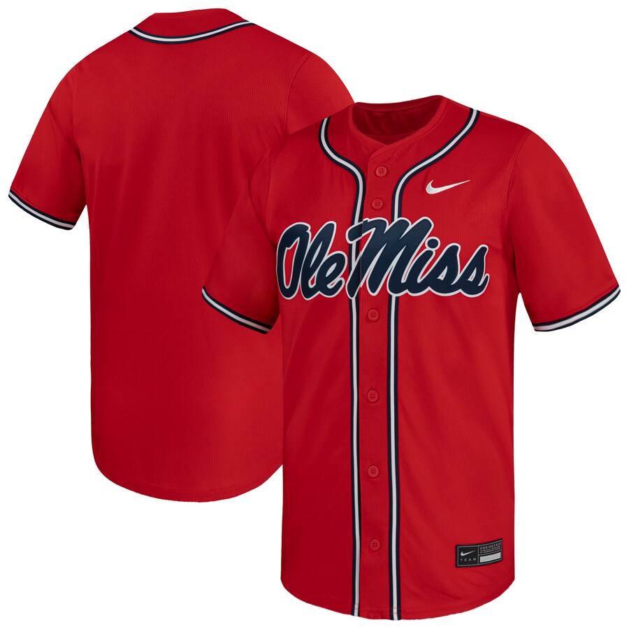 Men's Nike Red Ole Miss Rebels Limited Baseball Jersey - Ujersey