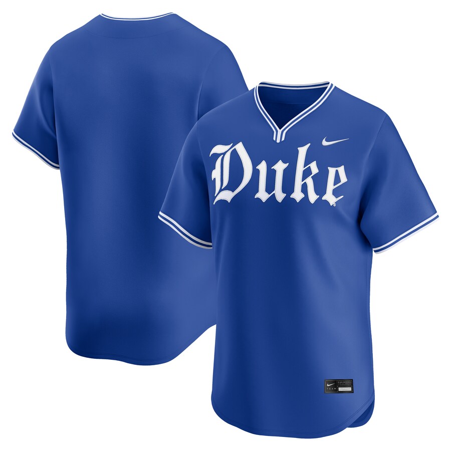 Men's Nike Royal Duke Blue Devils Road College Limited Baseball Jersey - Ujersey