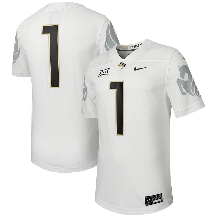 Men's Nike #1 White UCF Knights Untouchable Football Replica Jersey - Ujersey