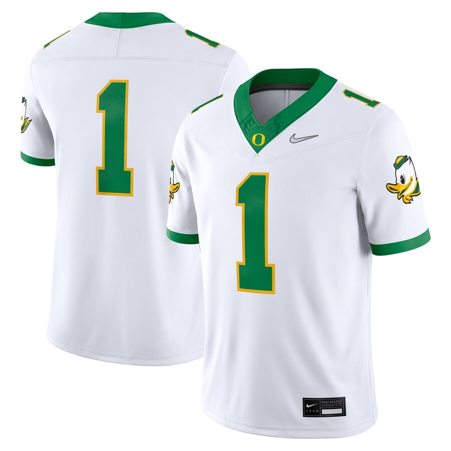 Men's Nike White Oregon Ducks Alternate Game Jersey - Ujersey