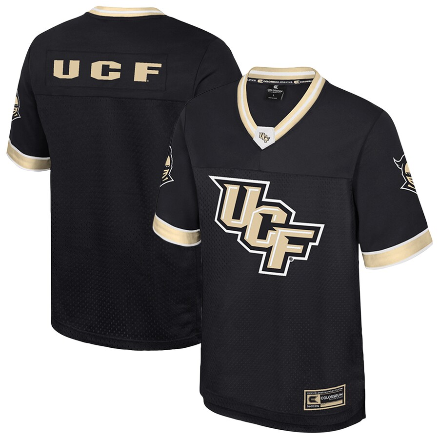 Men's Colosseum  Black UCF Knights Nothing But The Hits Football Jersey - Ujersey