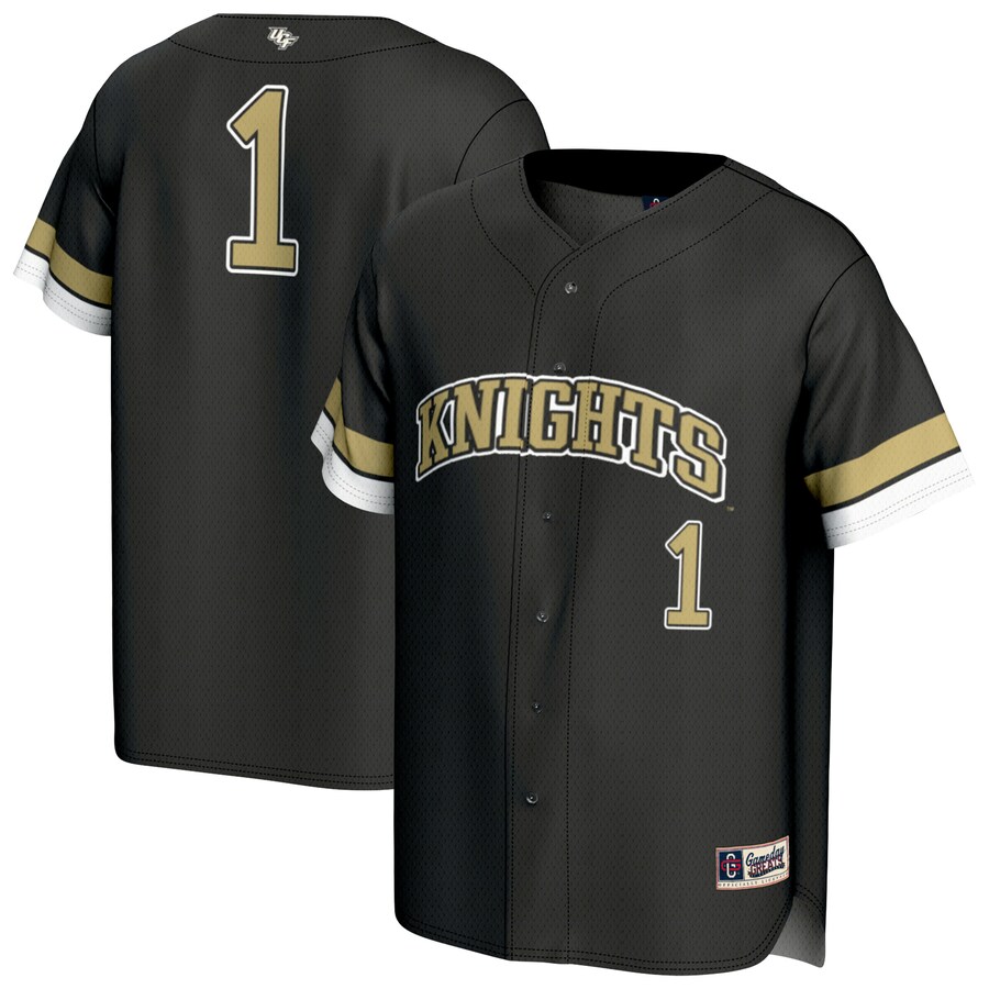 Youth GameDay Greats Black UCF Knights Collegiate Baseball Fashion Jersey - Ujersey