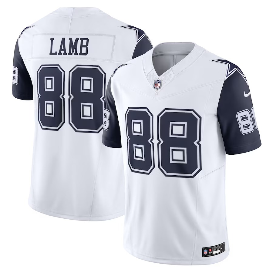 Men's Dallas Cowboys CeeDee Lamb Nike White Vapor F.U.S.E. Limited Jersey - Ujersey