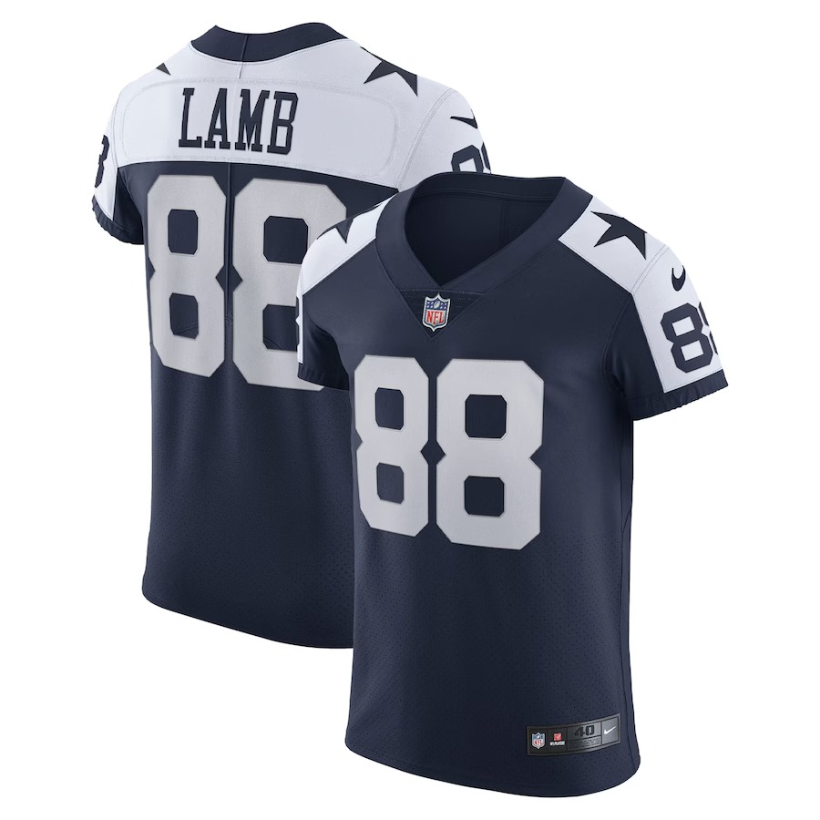 Men's Dallas Cowboys CeeDee Lamb Nike Navy Alternate Vapor Elite Jersey - Ujersey