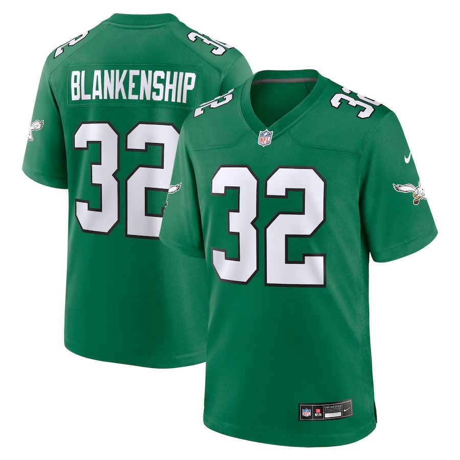 Men's Philadelphia Eagles Reed Blankenship Nike  Kelly Green Alternate Game Jersey - Ujersey
