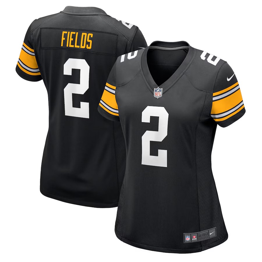 Women's Pittsburgh Steelers Justin Fields Nike Black  Alternate Game Jersey - Ujersey