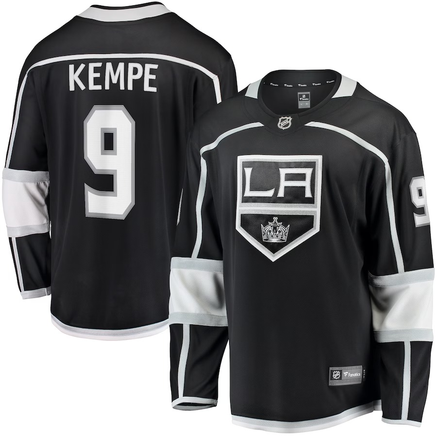 Men's Los Angeles Kings Adrian Kempe Fanatics Black Home Premier Breakaway Player Jersey - Ujersey