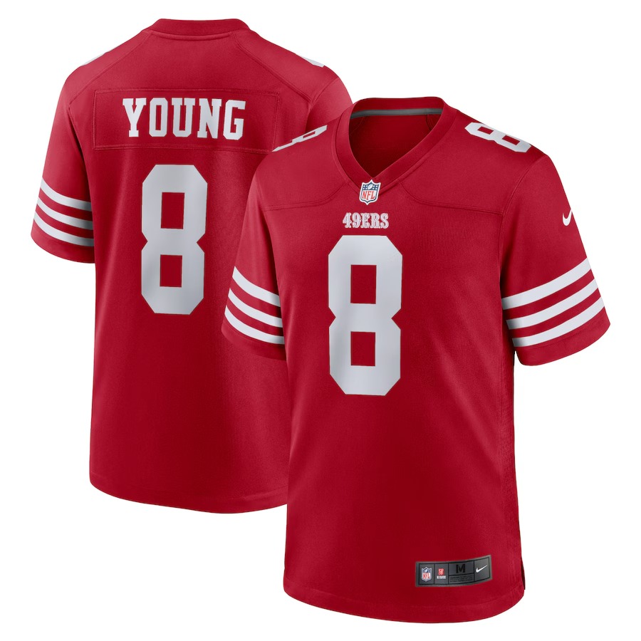Men's San Francisco 49ers Steve Young Nike Scarlet Retired Player Game Jersey - Ujersey