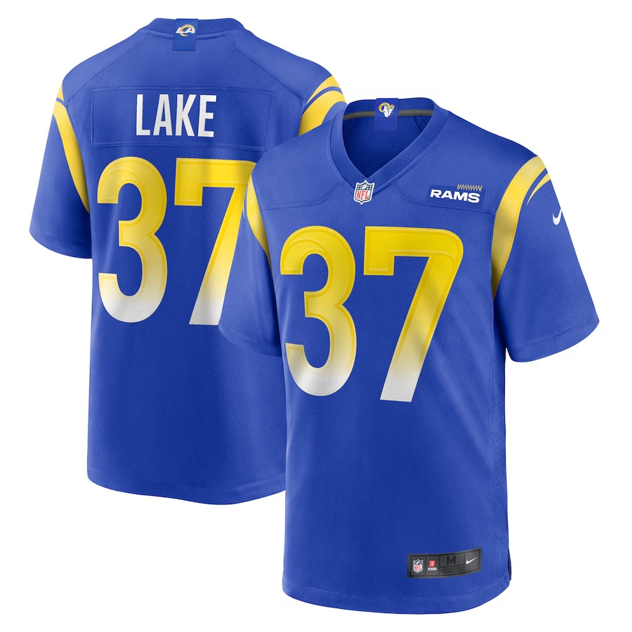 Men's Los Angeles Rams Quentin Lake Nike Royal Game Player Jersey - Ujersey