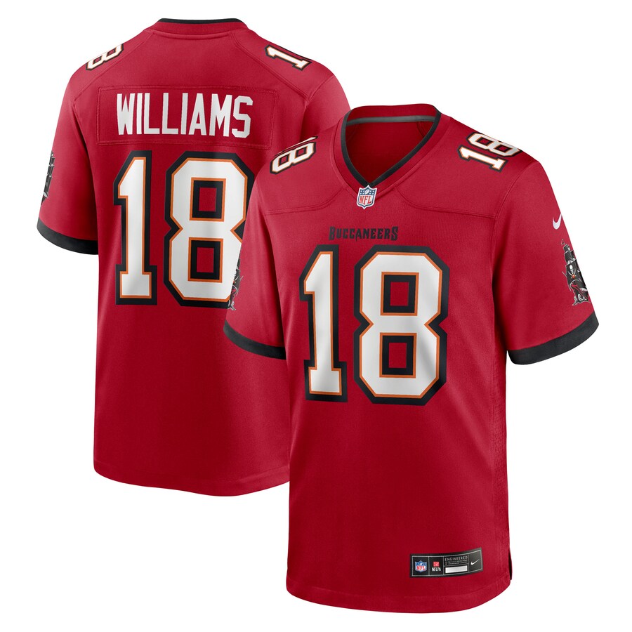 Men's Tampa Bay Buccaneers Josh Williams Nike Red Team Game Jersey - Ujersey