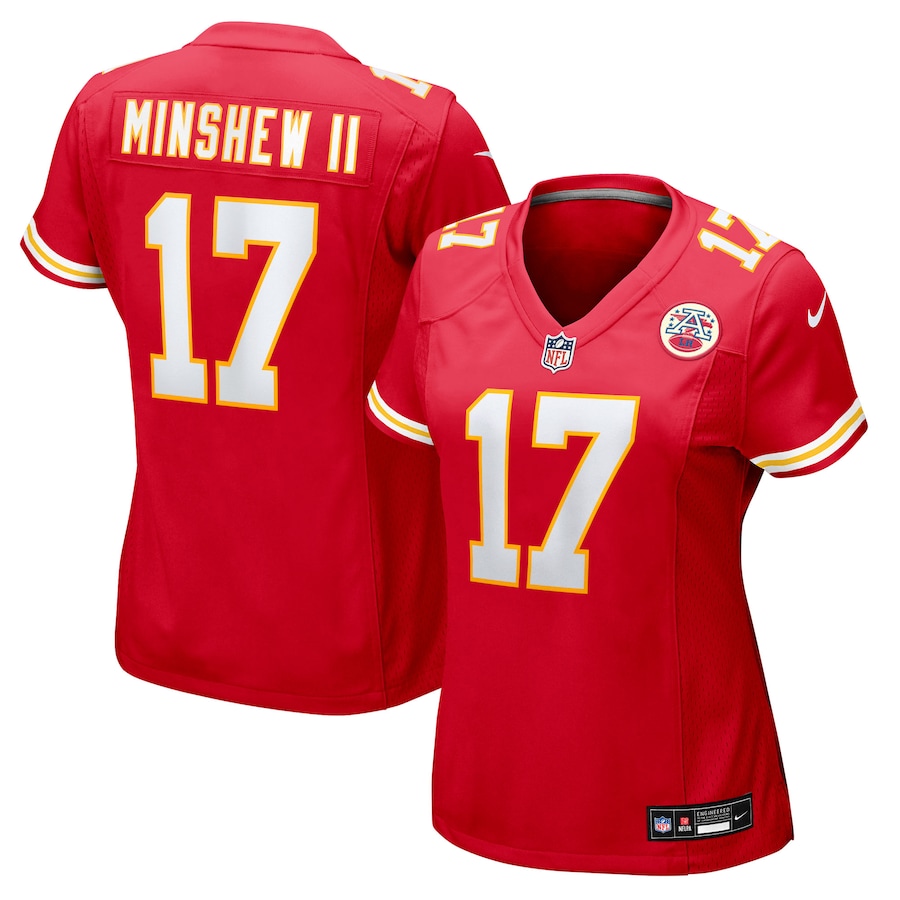 Women's Kansas City Chiefs Gardner Minshew II Nike Red Team Game Jersey - Ujersey