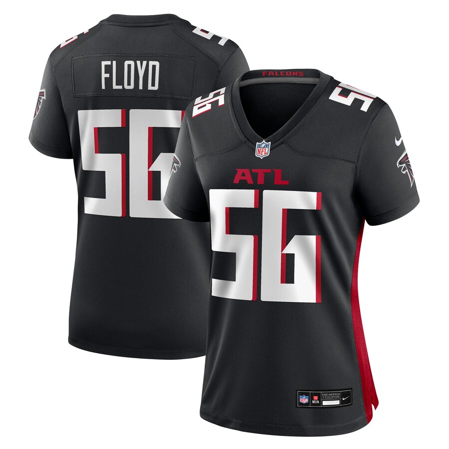 Women's Atlanta Falcons Leonard Floyd Nike Black Team Game Jersey - Ujersey