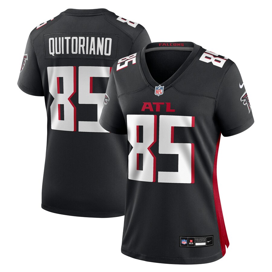 Women's Atlanta Falcons Teagan Quitoriano Nike Black Team Game Jersey - Ujersey
