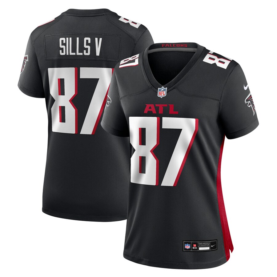 Women's Atlanta Falcons David Sills V Nike Black Team Game Jersey - Ujersey