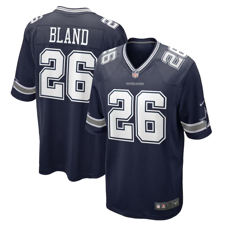 Men's Dallas Cowboys DaRon Bland Nike Navy Player Game Jersey - Ujersey