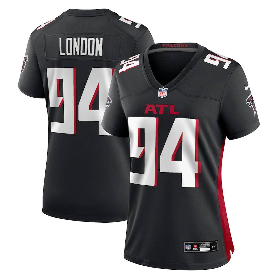 Women's Atlanta Falcons LaCale London Nike Black Team Game Jersey - Ujersey