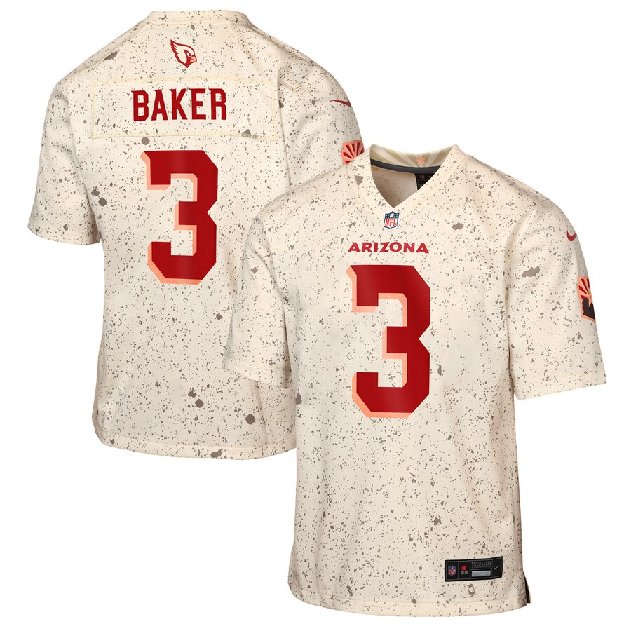 Youth Arizona Cardinals Budda Baker Nike Natural 2025 Rivalries Collection Game Jersey - Ujersey