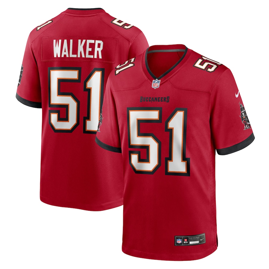 Men's Tampa Bay Buccaneers David Walker Nike Red Team Game Jersey - Ujersey